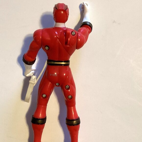 2 Power Rangers Action Figures Morphin Blue + Wild Force Red Ranger Collectables - Picture 9 of 9